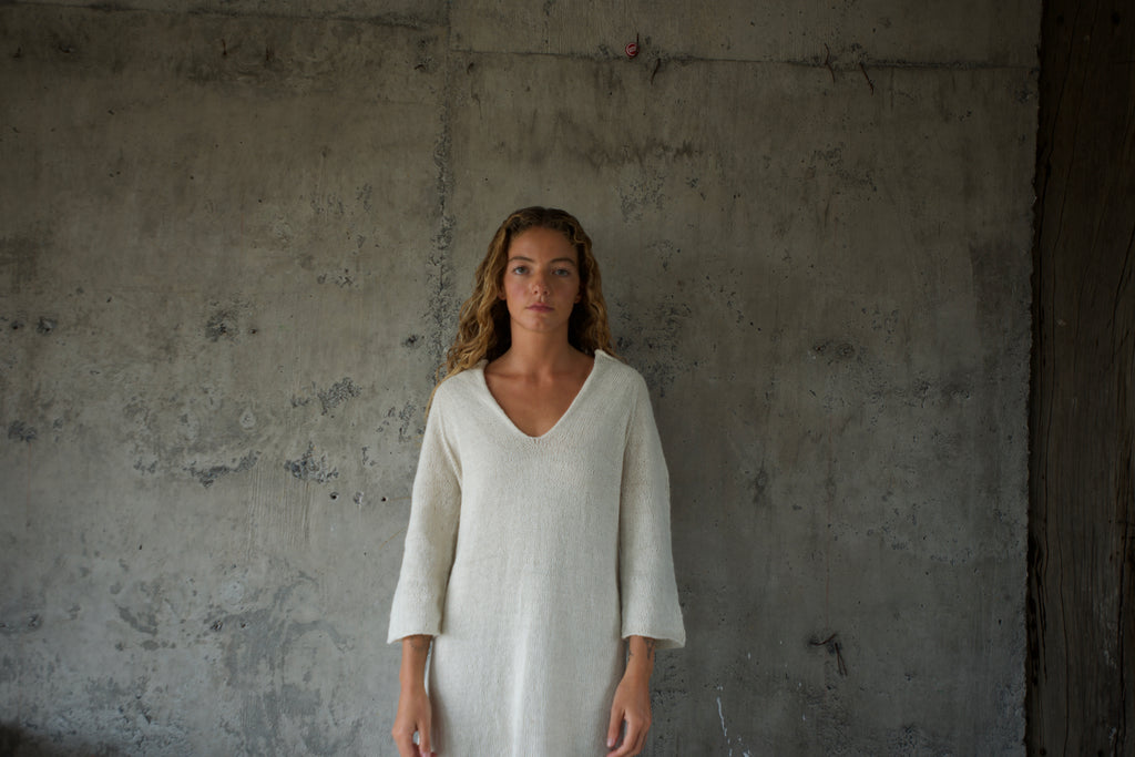 Vestido Blanco Alpaca