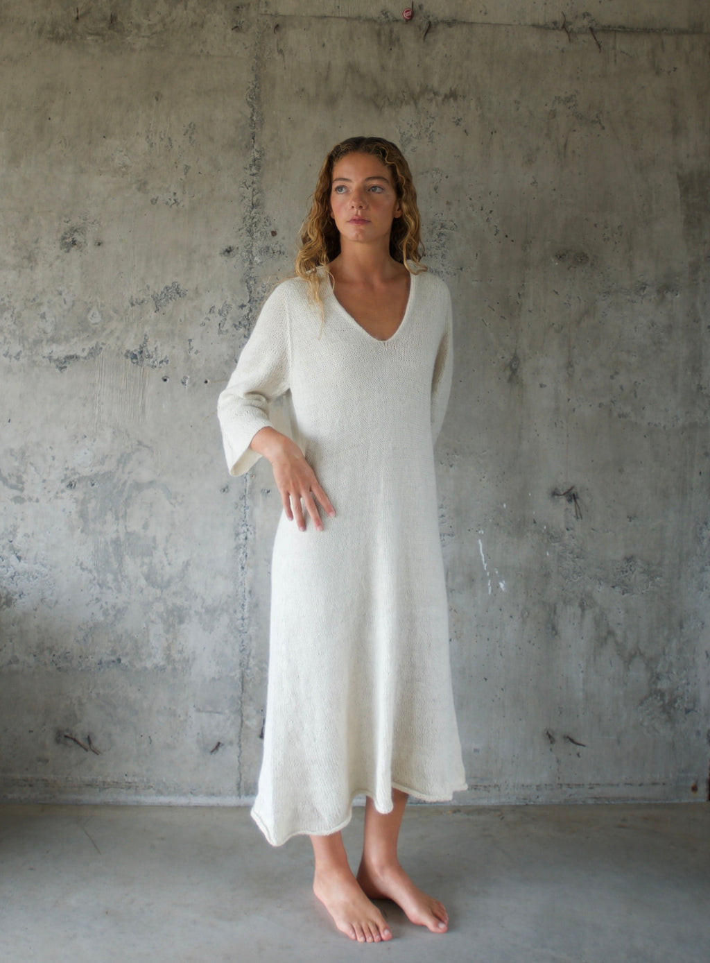 Vestido Blanco Alpaca