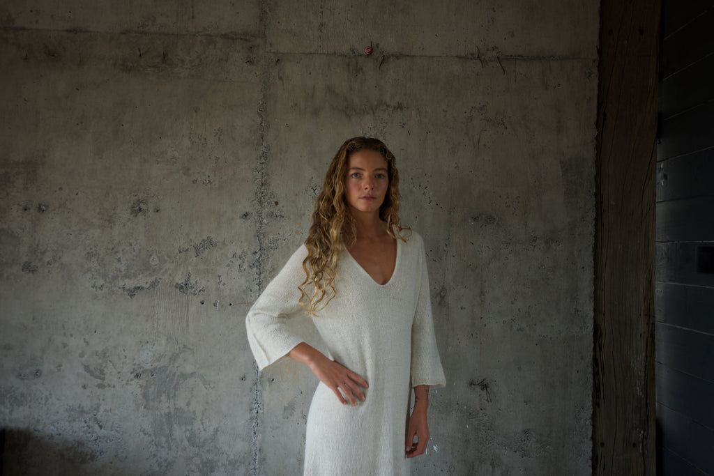 Vestido Blanco Alpaca