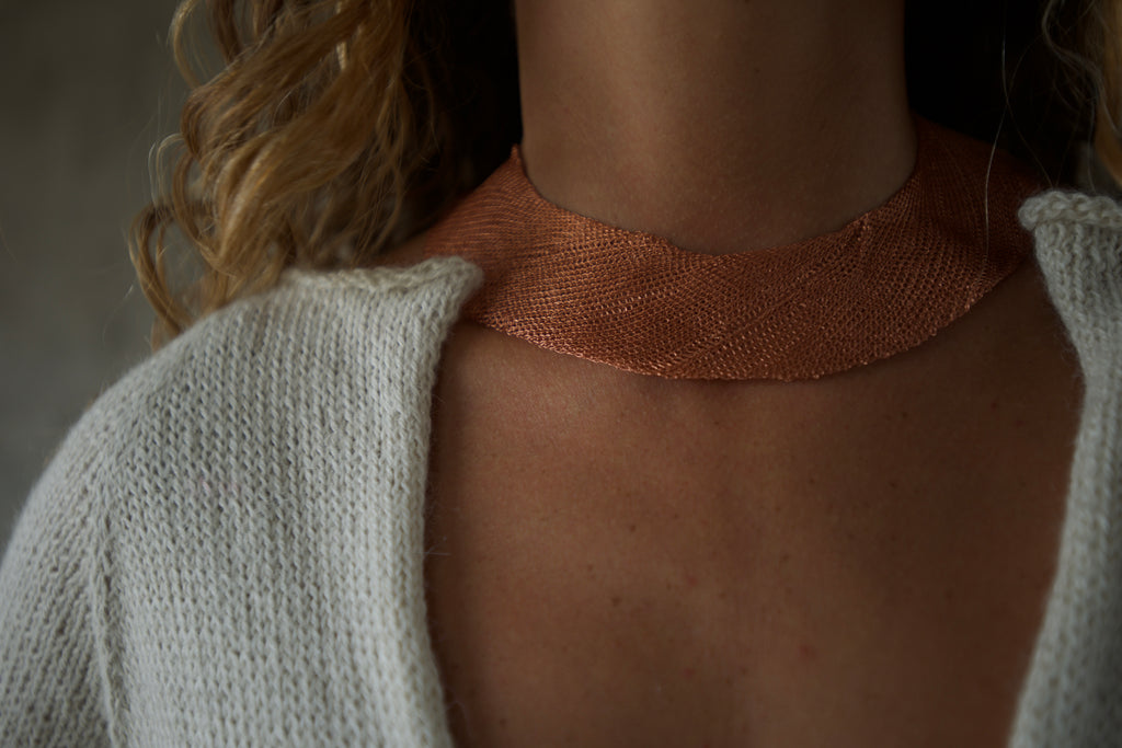 Collar cobre sesgo imán