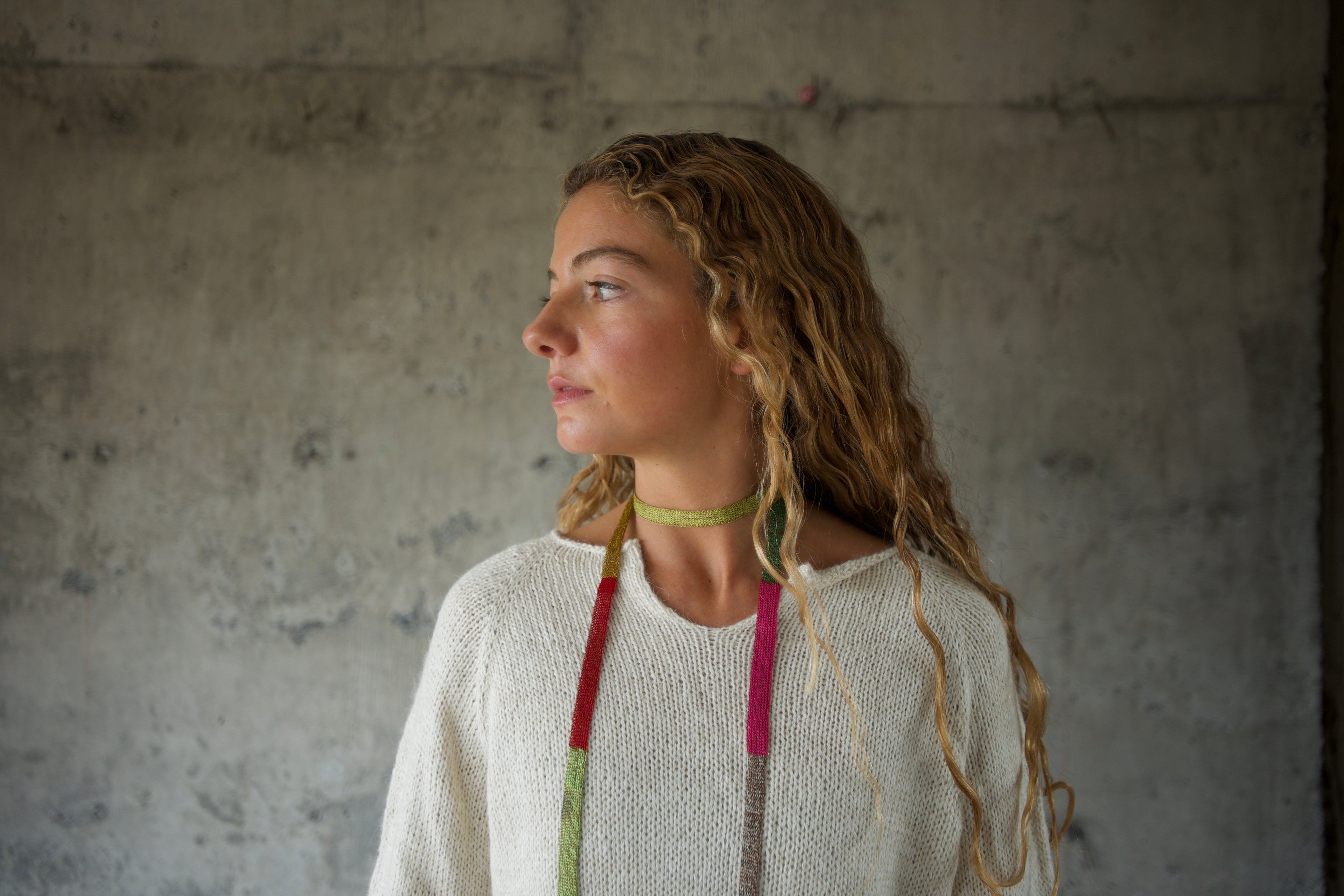Collar Largo Plano Colores