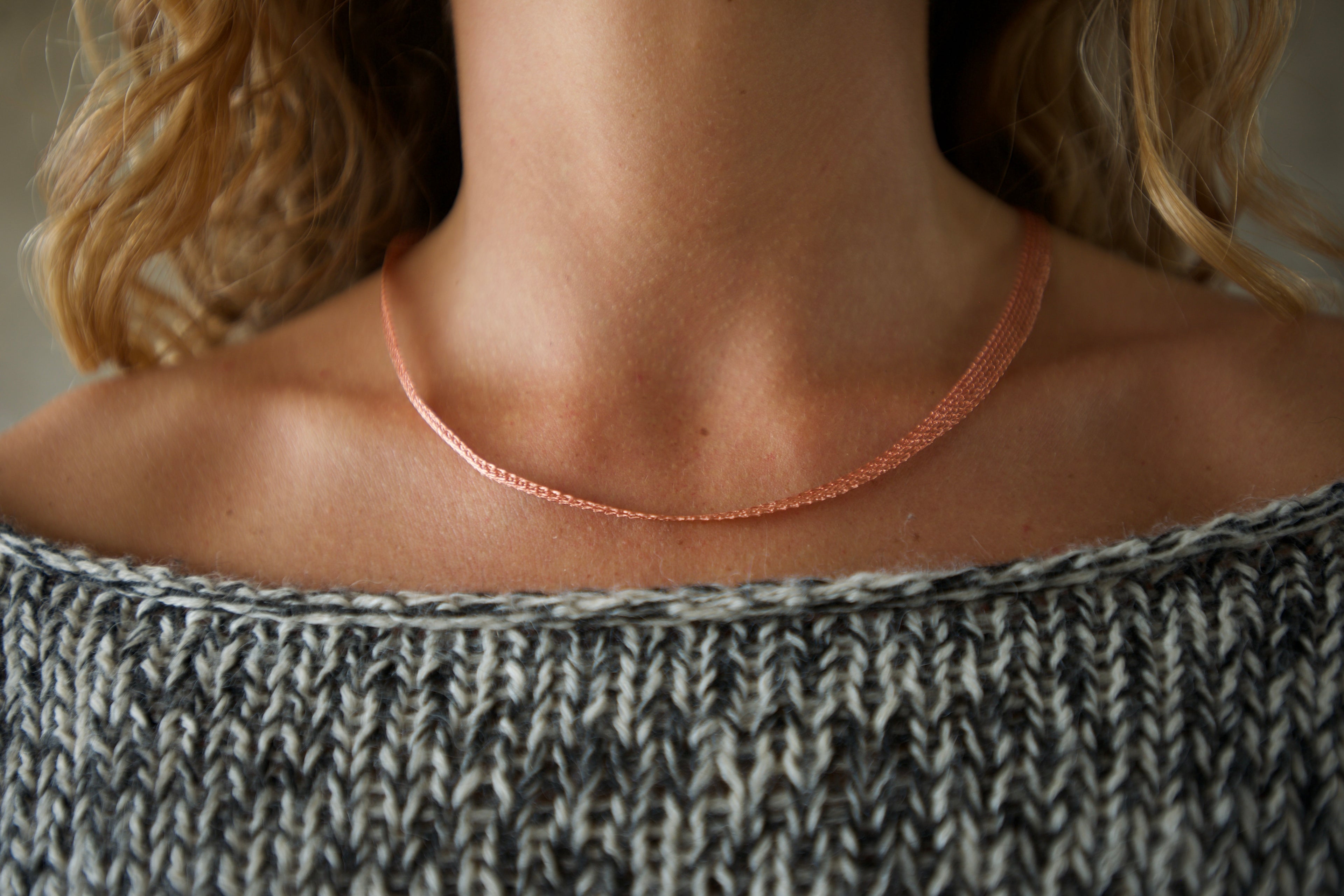 Sweater alpaca, lino blanco marengo