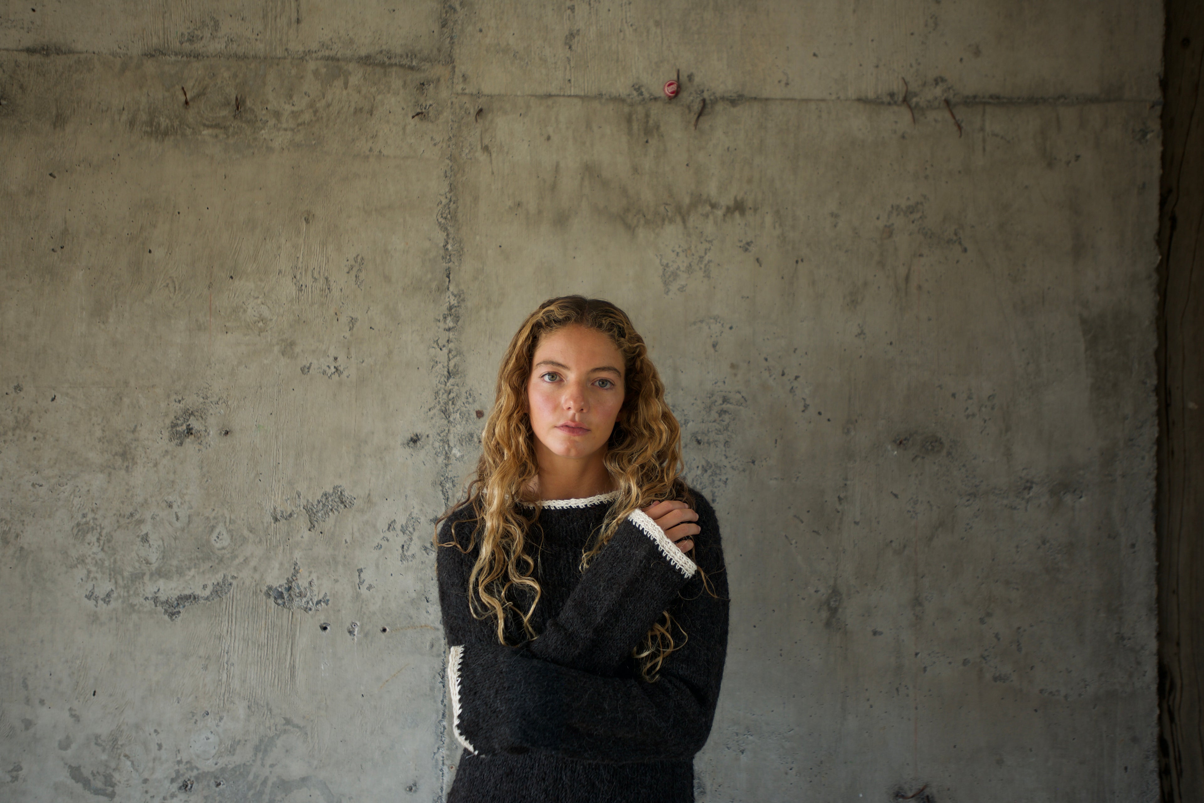 Sweater alpaca marengo orilla lino