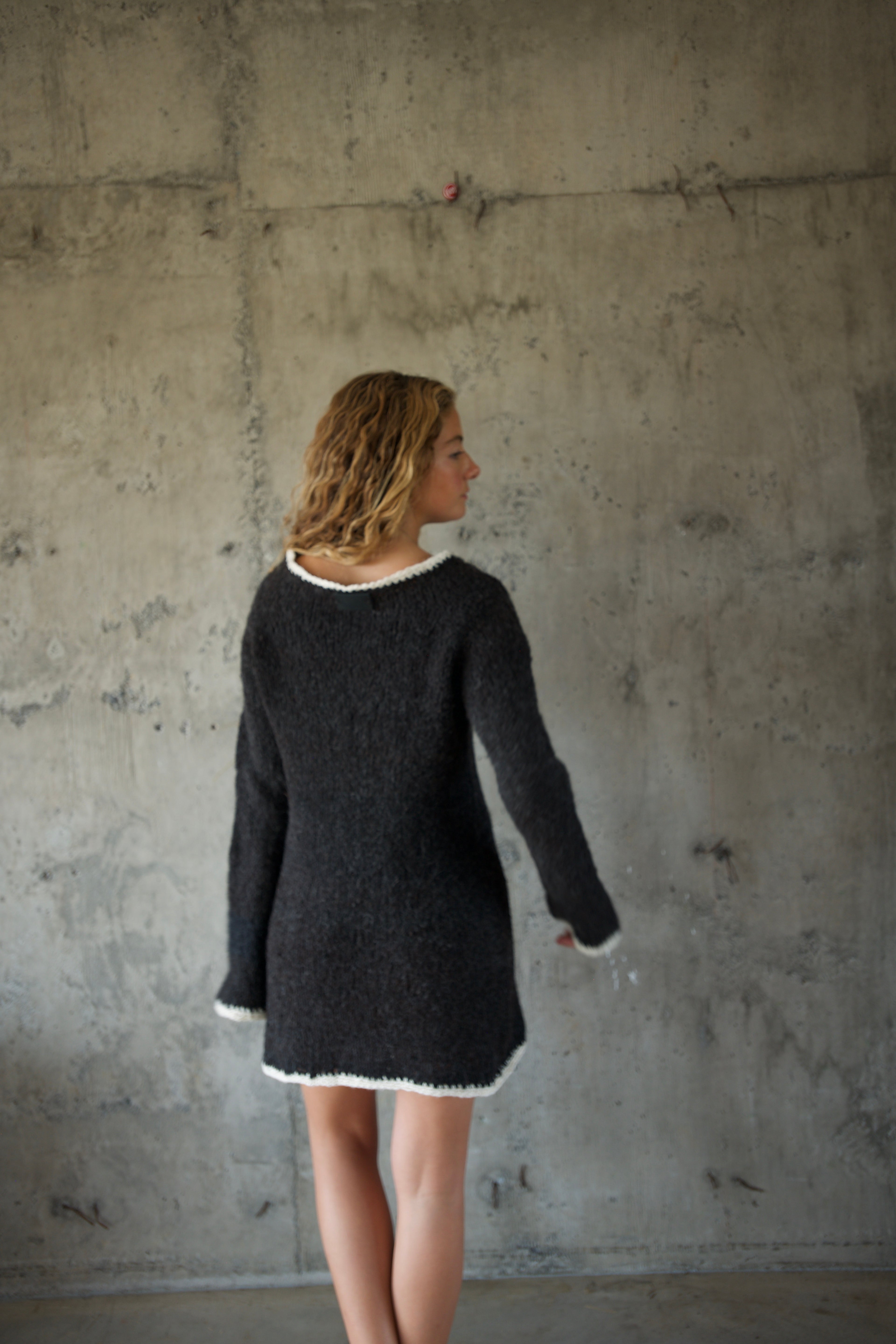 Sweater alpaca marengo orilla lino
