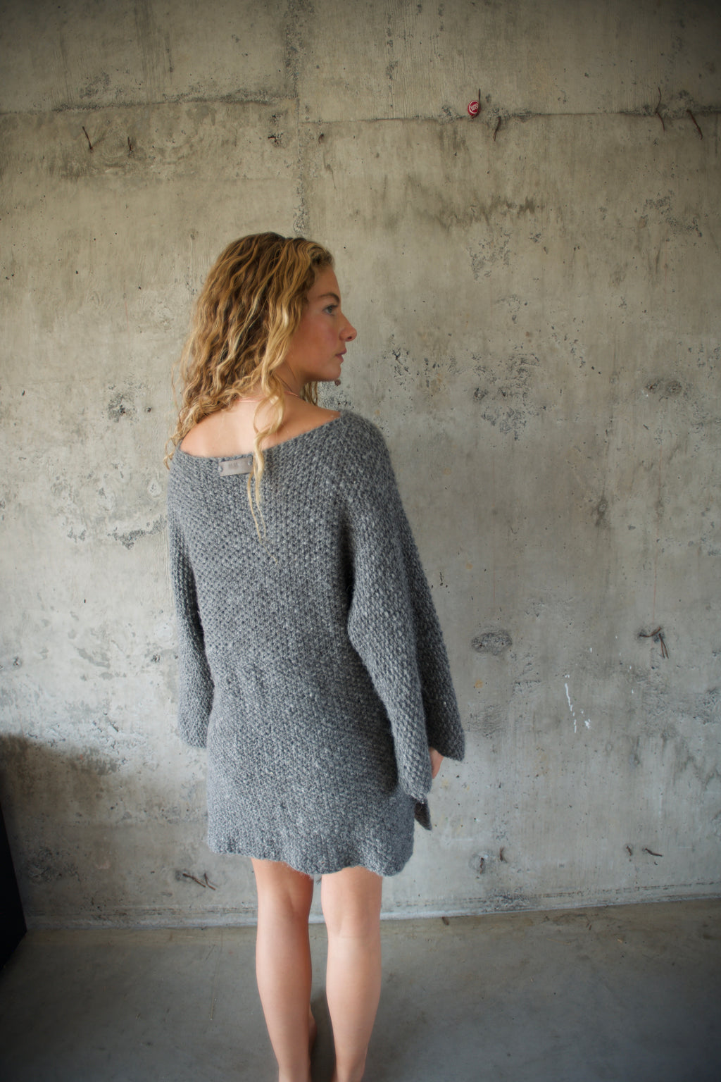Sweater alpaca arroz gris