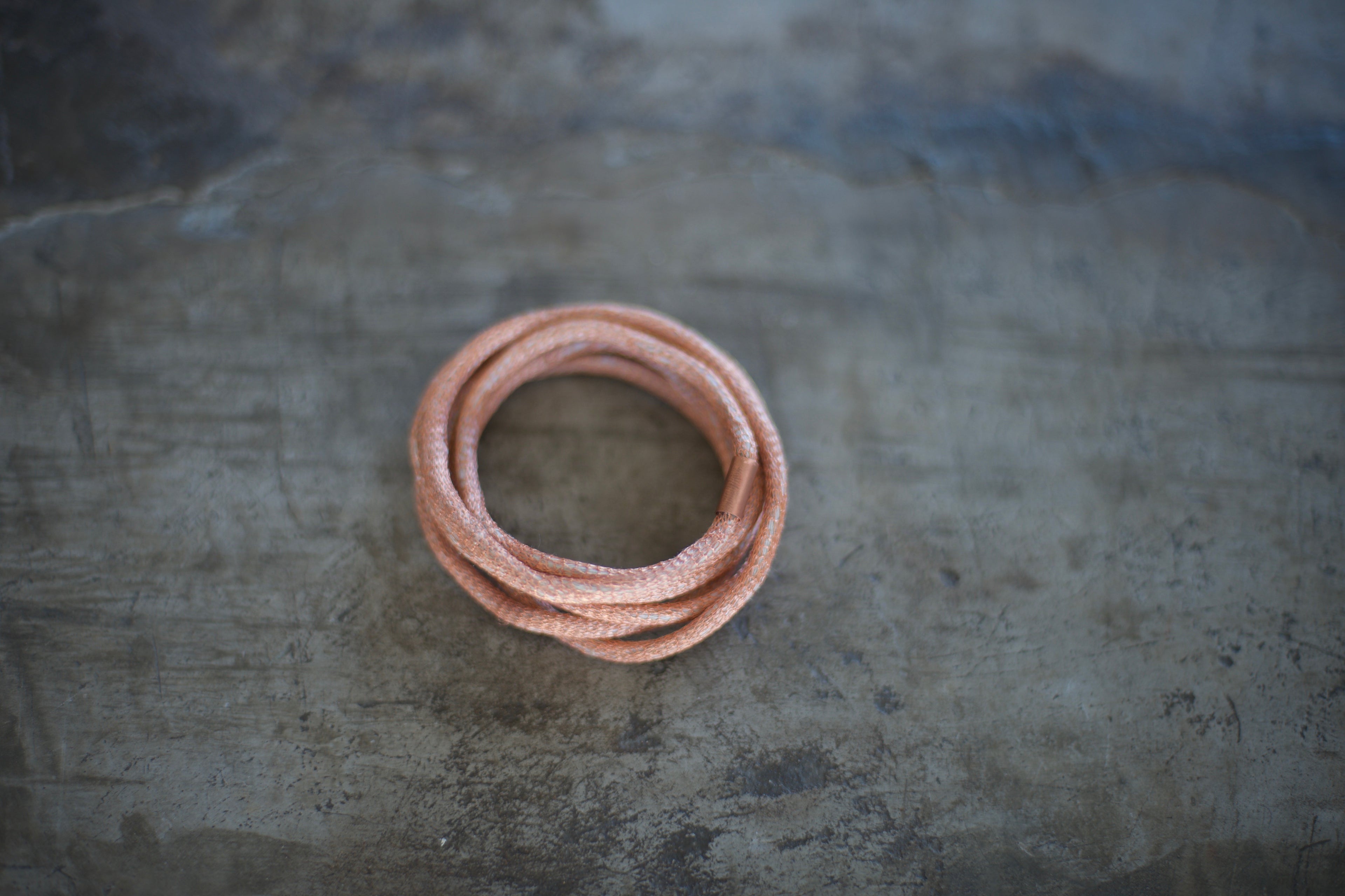 Brazalete Tubo Cobre Lino