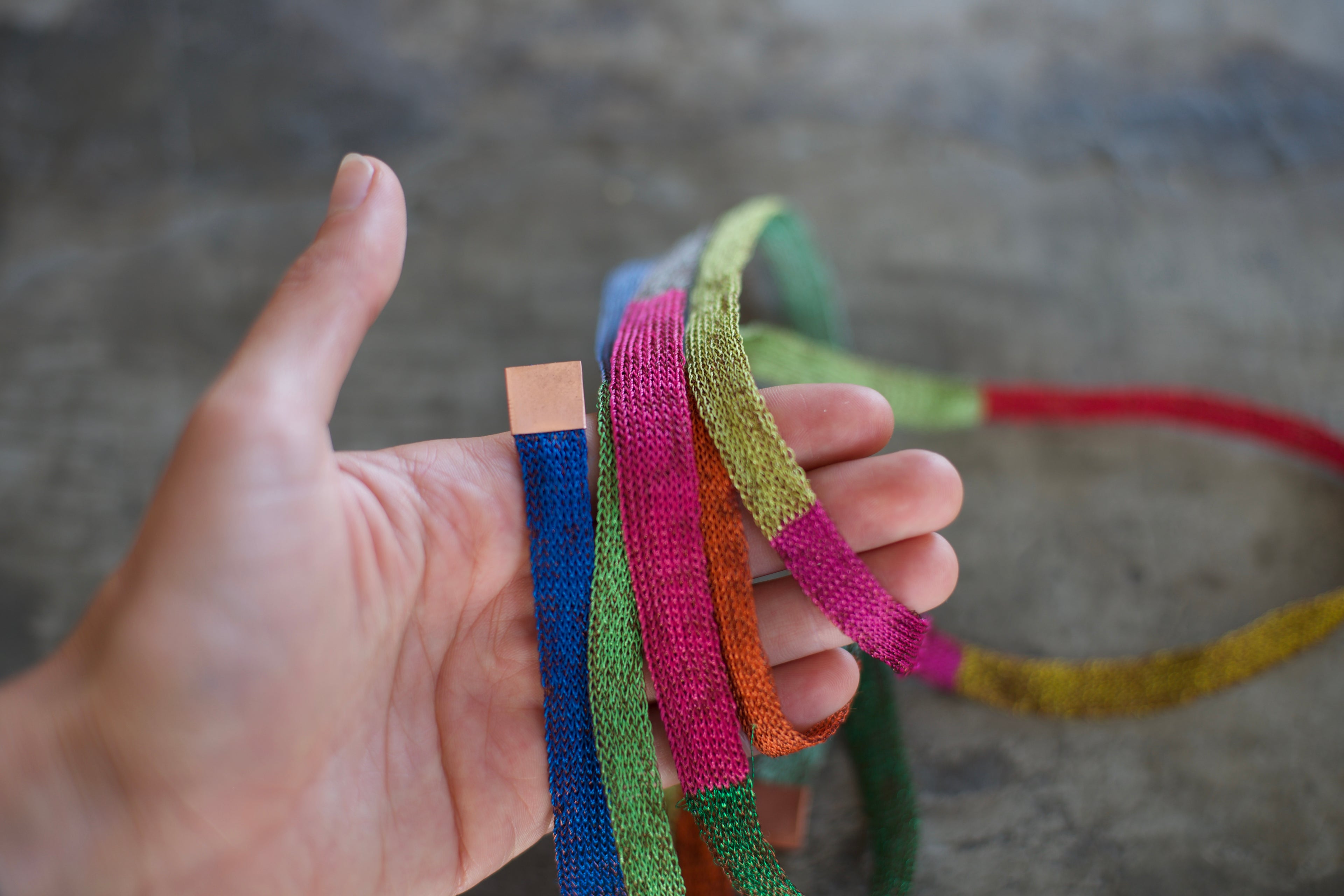 Collar Largo Plano Colores